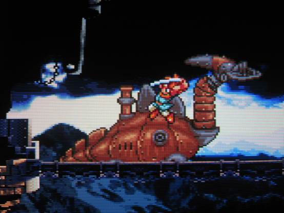 The deep breath before Crono plunges his blade into the hull of the nefarious Chancellor's Dragon Tank.