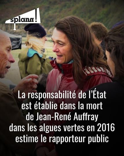 La responsabilité de l'Etat est établie dans la mort de Jean-René Auffray dans les algues vertes en 2016, estime le rapporteur public