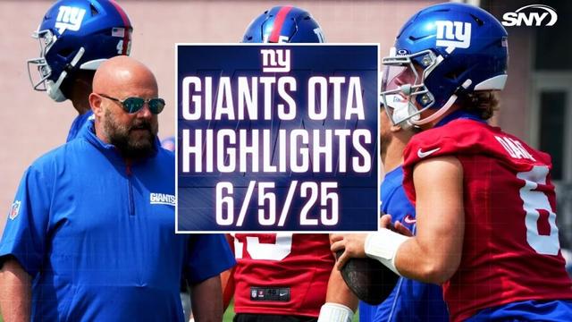 Giants OTA Highlights | Jaxson Dart, Russell Wilson | 6/5/25