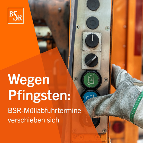 Wegen Pfingsten: BSR-Müllabfuhrtermine verschieben sich