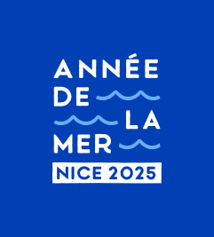 Logo "année de la mer, Nice 2025"