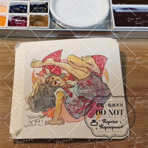 イラストが完成したところの写真