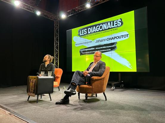 Librairie L'Apothicaire & Johann CHAPOUTOT à La Chapelle du Sauveur - Rencontre Inaugurale des Diagonales