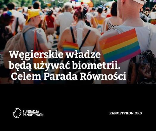 Węgierskie władze będą używać biometrii. Celem Parada Równości

Na zdjęciu Budapest Pride z 2023

Logo Fundacji Panoptykon
panoptykon.org