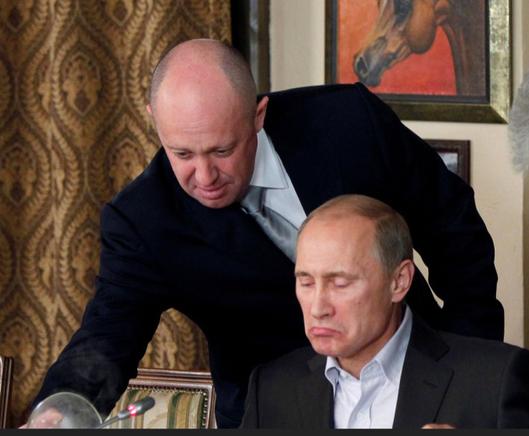 Putin's Chef Pregozin serving his master before the master killed him