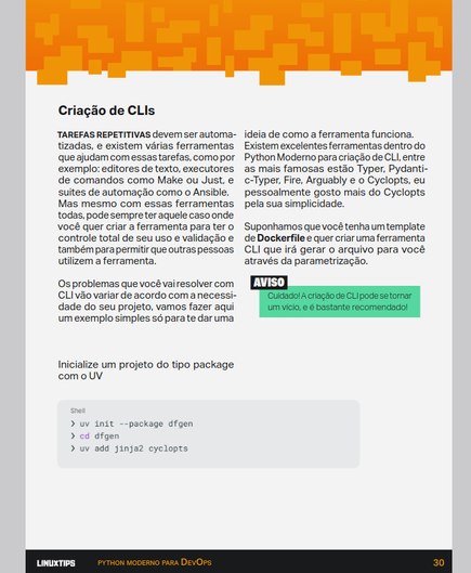 Pagina sobre CLI