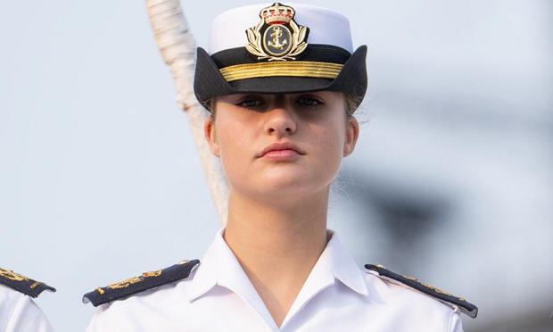La princesa Leonor, a su llegada a Estados Unidos. (GETTY)