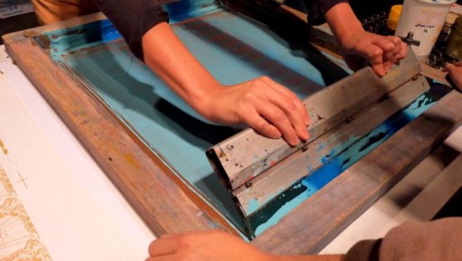 Sérigraphie par des enfants