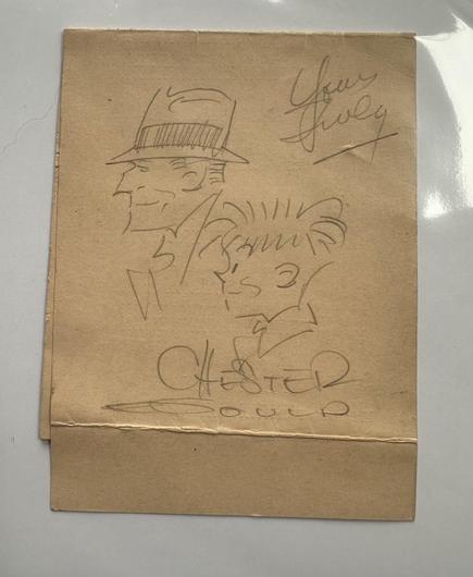 dick tracy and junior sketch by chester gould