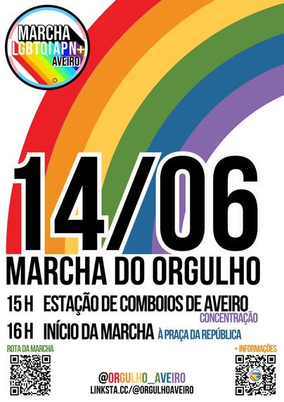 🏳️‍⚧️🏳️‍🌈🌈 Marcha do Orgulho LGBTQIAPN+ de Aveiro 🌈🏳️‍🌈🏳️‍⚧️