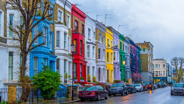 Les façanes acolorides de Lancaster Road (iStock/Sirbouman )
