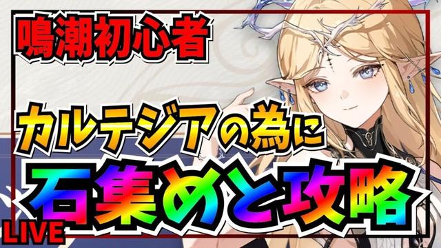 【鳴潮】switch２何それ？Ver2.4に間に合え必死のカルテジアの為にストーリー攻略してガチャ石集め　恒常ガチャは時々引く　攻略情報共有　【メイチョウ】#vtuber