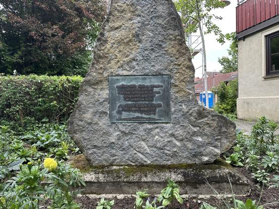 Gedenkstein für die Synagoge in Sontheim
