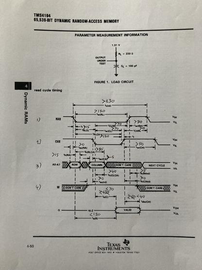 4164-12 timing diagram with my annotations.