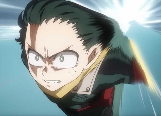 Plus Ultra. Izuku exceeds previous limitations and goes faster than before the camera barely keeping up with him.