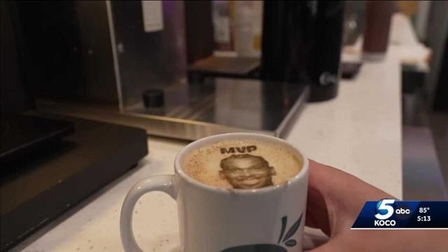 Oklahoma City coffee shop brews Thunder spirit with themed lattes