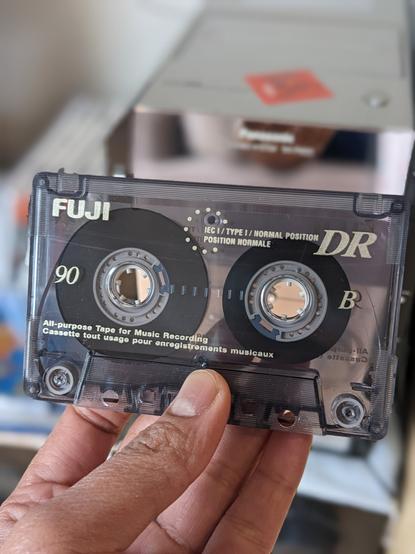 Recordable Fuji brand cassette tape.