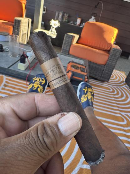 Kristoff Maduro Robusto cigar.