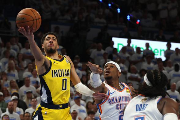 Indy shocked the heavily favored Oklahoma City Thunder, Thursday, June 5, stealing Game 1 of the Finals.  