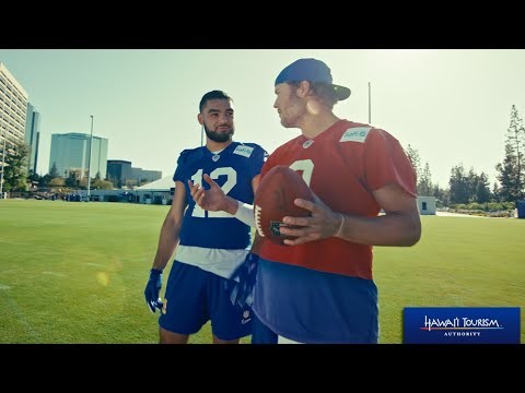 "Go Long!" Matthew Stafford Helps Puka Nacua Prep For Rams Minicamp In Maui 🤣