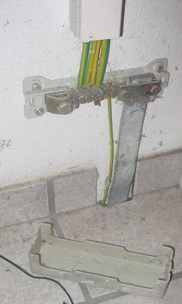 Potenzialausgleichsschiene (Symbolbild)