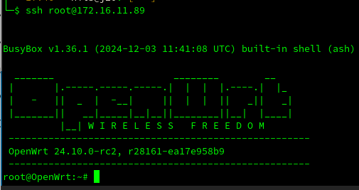 Konsolenzugang - SSH Connect
