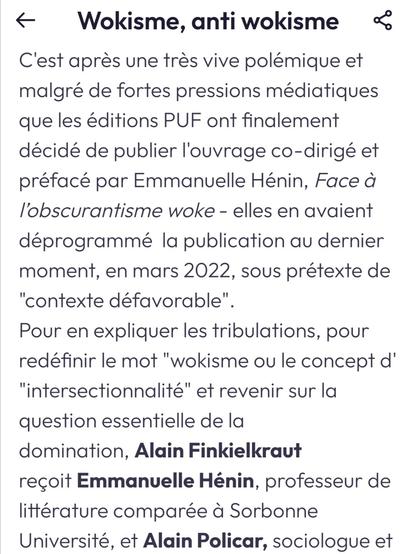 Description de l'émission.