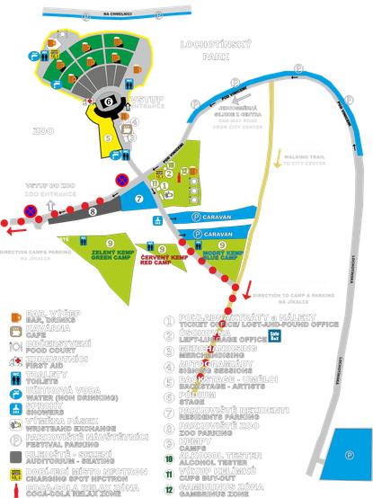 Festival map.