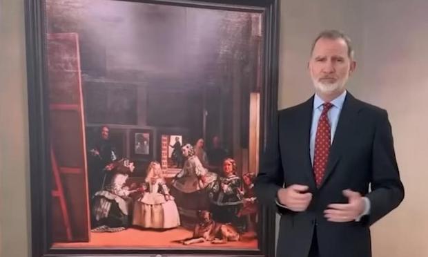 Felipe VI explicando 'Las Meninas' (INSTAGRAM / MUSEO DEL PRADO)