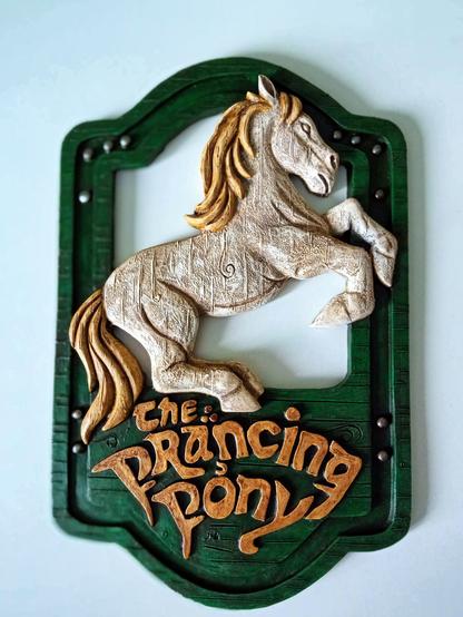 'The Prancing Pony' sign repainted