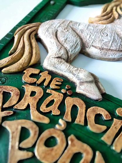 'The Prancing Pony' sign repainted
