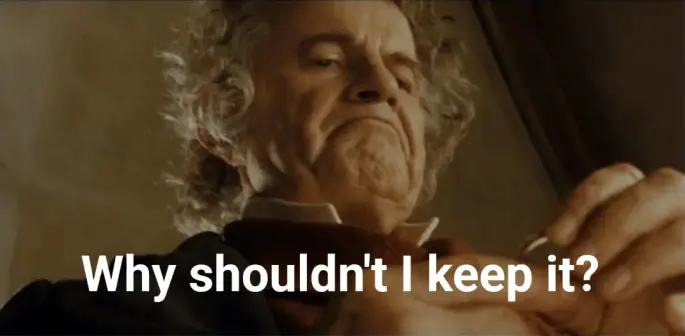 Why shouldn't I keep it?