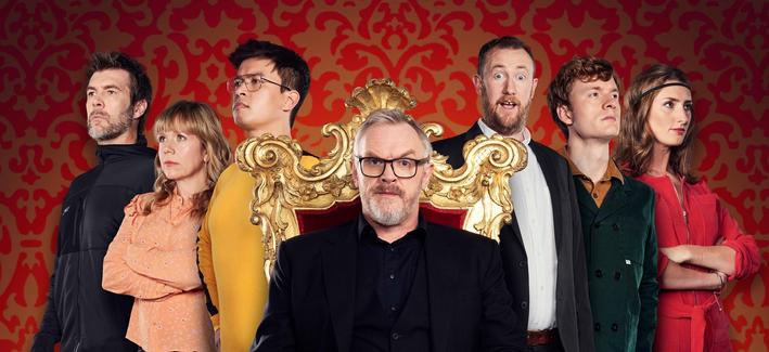 Cover of season 7. Visible contestants besides the hosts (Greg Davies, Alex Horne): Rhod Gilbert, Kerry Godliman, Phil Wang, James Acaster, Jessica Knappett