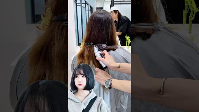 【!?】バリカンでボブカット！？ #韓国ボブ #韓国ヘア #タンバルモリ #タッセルボブ #タッセルカット #eunha #ウナ #ボブカット #バッサリカット #은하 #여자친구 #비비지