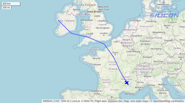 N650HA since Sat Jun 07 2025 10:10:01 GMT+0000 (Coordinated Universal Time)