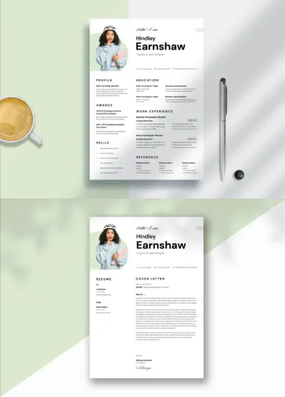 Create a friendly, unique, and personal resume/CV layout with this Adobe InDesign template by GraphicArtist