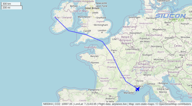 N650HA since Sat Jun 07 2025 10:10:01 GMT+0000 (Coordinated Universal Time)