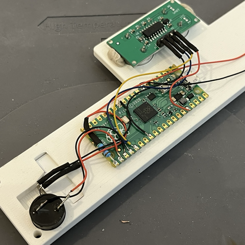 Raspberry Pi Pico with soldered wires