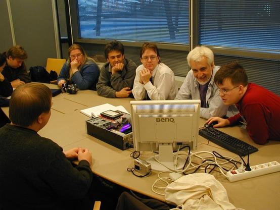 Image from Finnish Amiga Users Group magazine #44 (in finnish): https://saku.bbs.fi/lehti/online/44/ajankohtaiset/rjmical.html

Photographs by Janne Sirén ja Joanna Kurki.