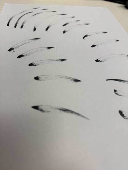 Erster Versuch mit Wasserfarbenmarker