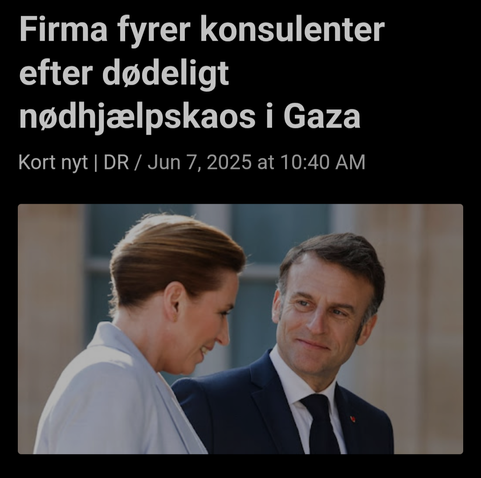 Firma fyrer konsulenter efter dødeligt nødhjælpskaos i Gaza - billede af 2 politikere, der smiler