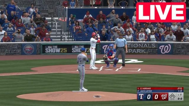 🔴ライブ🔴テキサスレンジャーズ対ワシントンナショナルズ| MLBショー25 | 6月7日| MLBフルゲームEn vivo