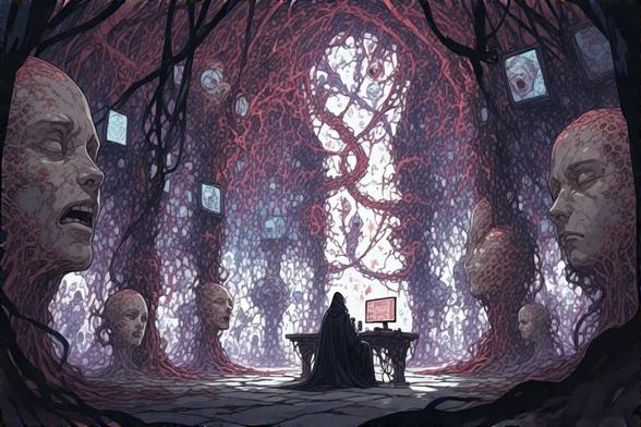The Echo Chamber from The Hacker's Tarot