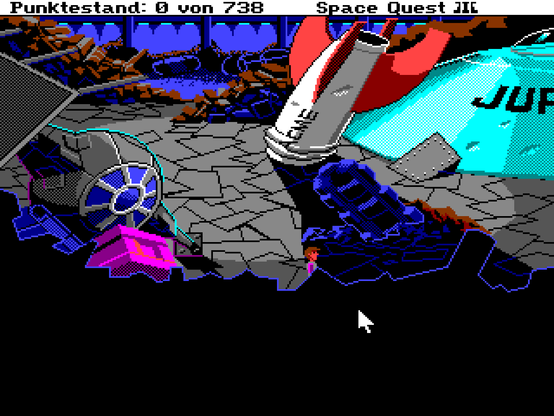 WinUAE 6.0.0 Beta - Space Quest III ... MT-32 music is still awesome!