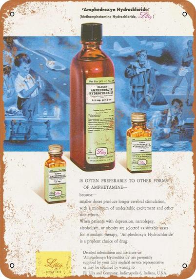 50s advertisement for Methamphetamine.