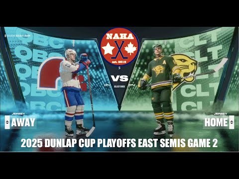 NAHA 2025 Dunlap Cup Playoffs East SF G2 - Quebec Nordiques @ Charlotte Cougars (CLT leads 1-0)