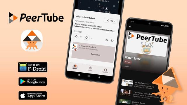 So könnte PeerTube auf dem Handy aussehen!