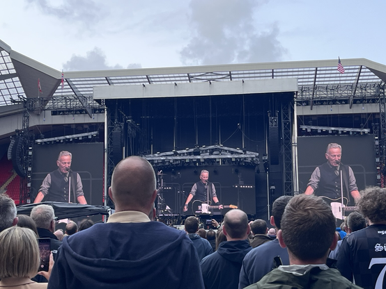Bruce Springsteen at Anfield Liverpool last night