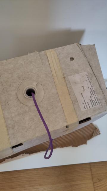 A roll of cat6 cable.