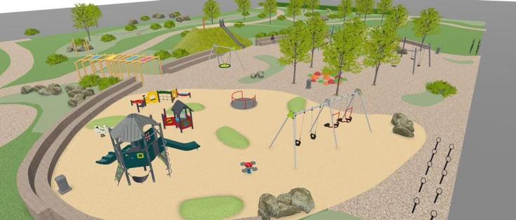 Artist's impression of the new SA1 parks